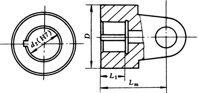 WSH型滑動(dòng)軸承十空軸式萬(wàn)向聯(lián)軸器主、從動(dòng)端聯(lián)接型式
