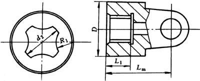 WSH型滑動(dòng)軸承十空軸式萬(wàn)向聯(lián)軸器主、從動(dòng)端聯(lián)接型式